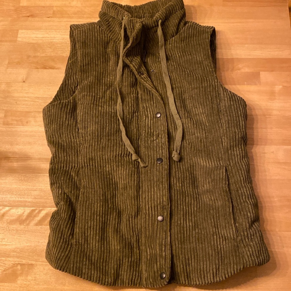 Staccato Green Corduroy Vest
